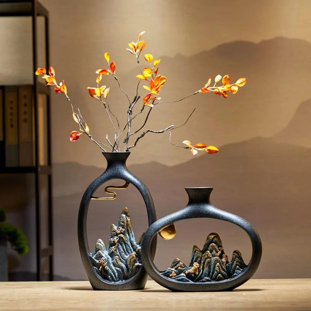 Chinese Style Luxury Vase Sculpture -  - #tag1#