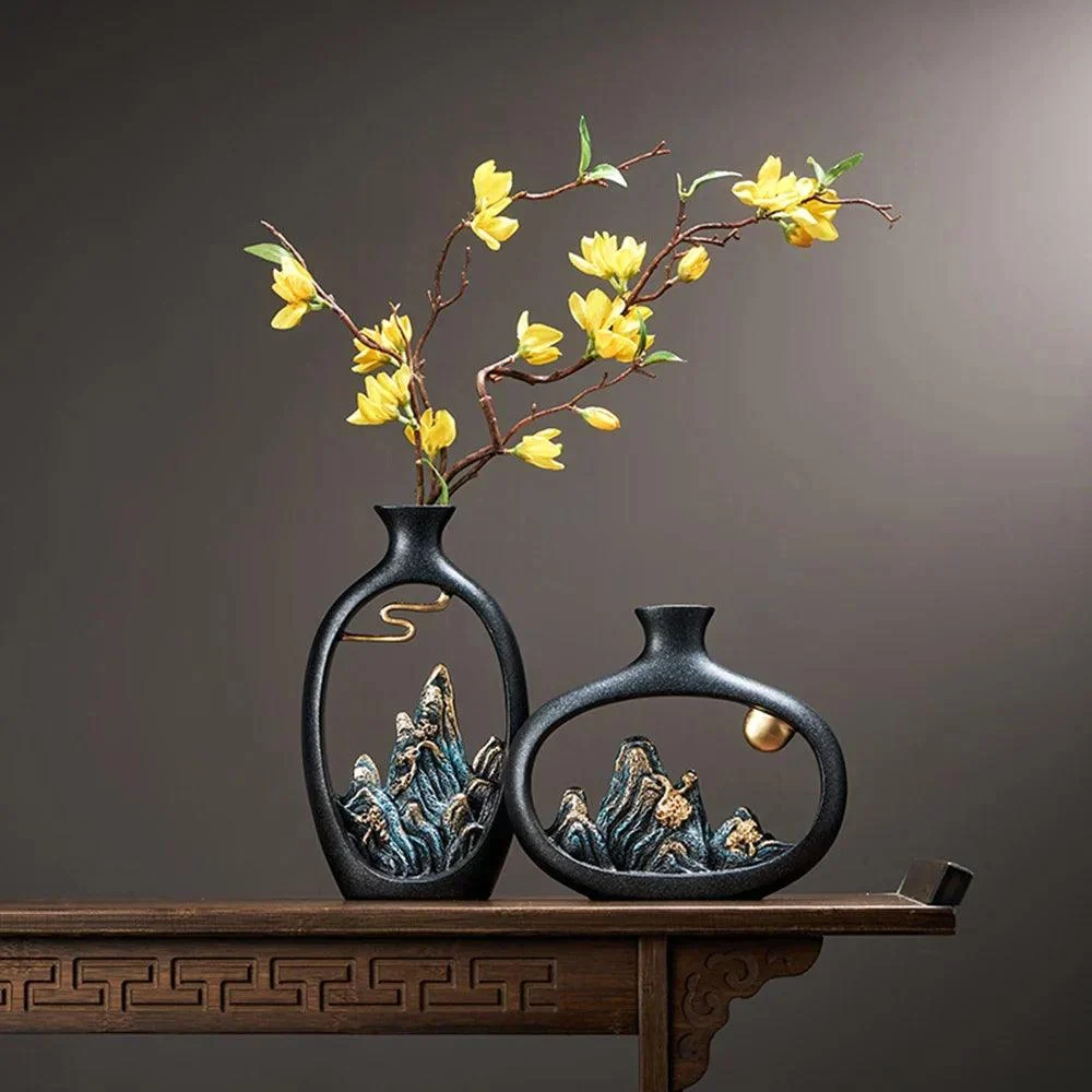 Chinese Style Luxury Vase Sculpture -  - #tag1#