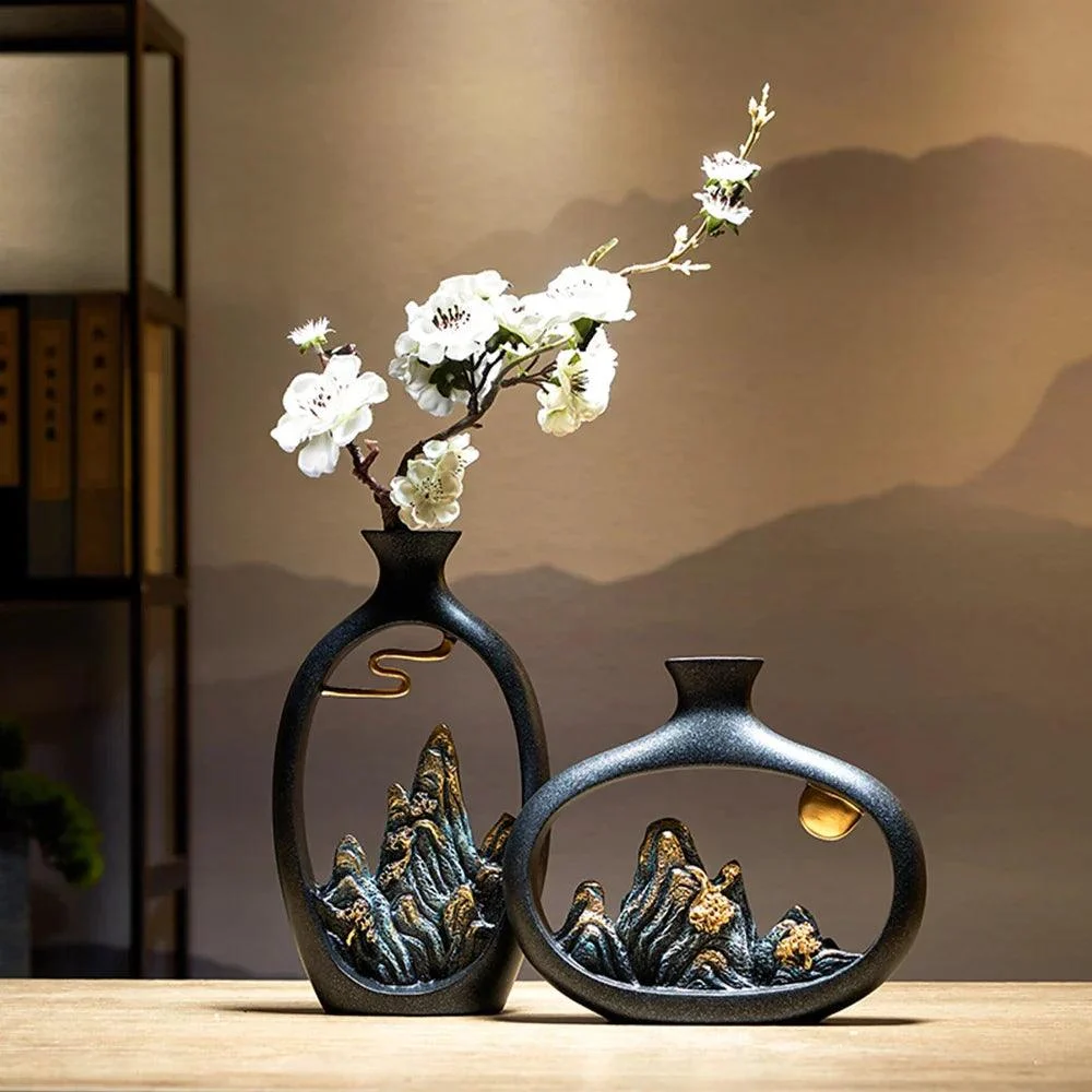 Chinese Style Luxury Vase Sculpture -  - #tag1#