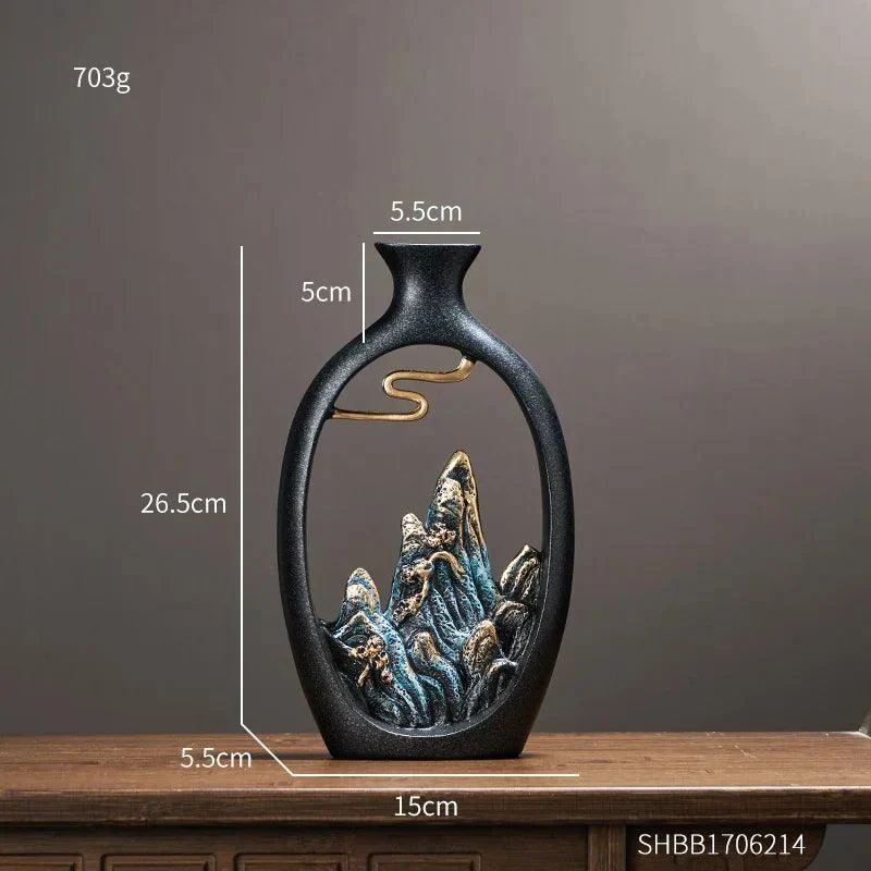 Chinese Style Luxury Vase Sculpture -  - #tag1#