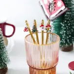 Christmas Decorations for Home Christmas Metal Spoon Gift Set tag1