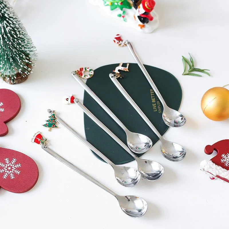 Christmas Decorations for Home - Christmas Metal Spoon Gift Set -  - #tag1#