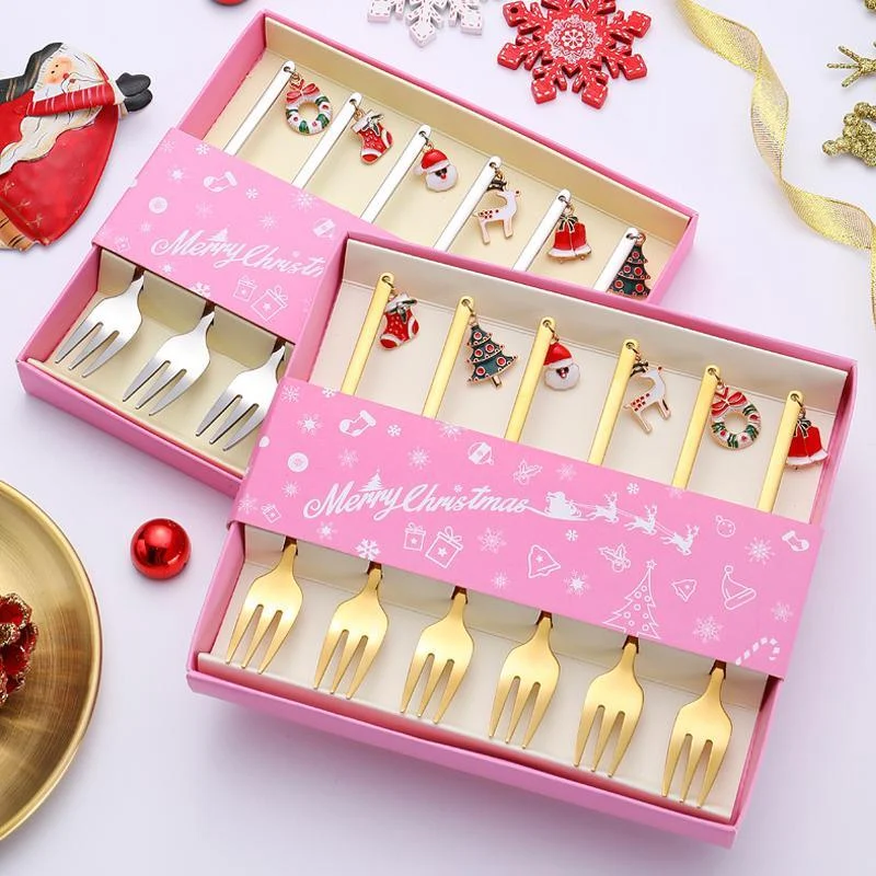 Christmas Decorations for Home - Christmas Metal Spoon Gift Set -  - #tag1#