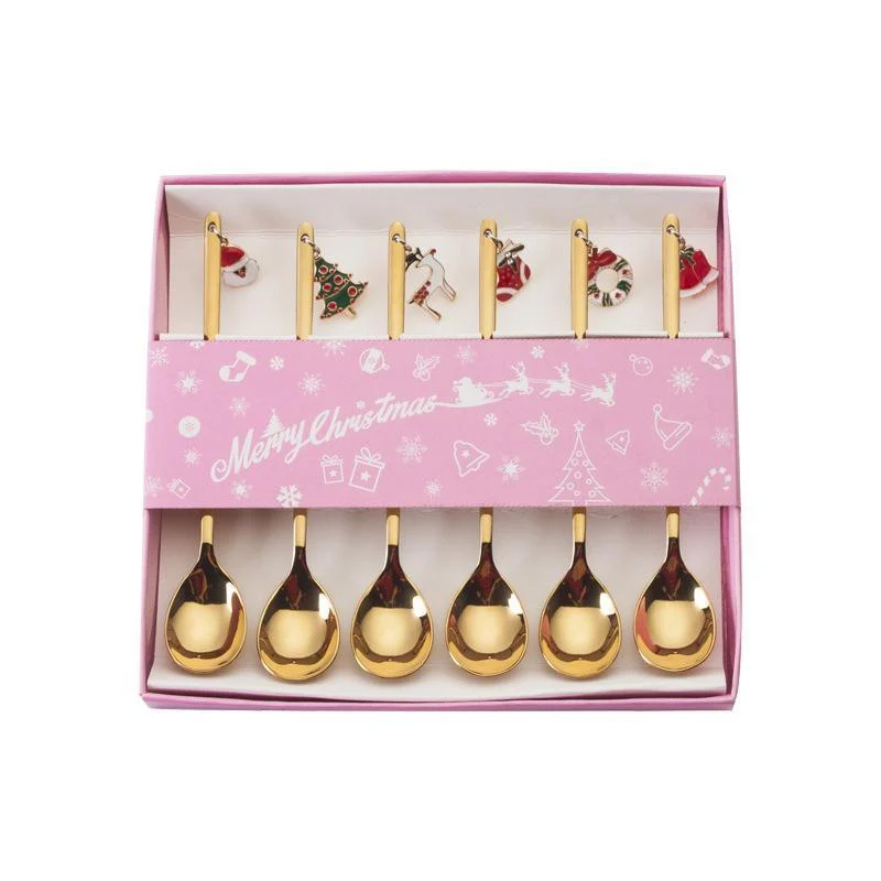 Christmas Decorations for Home - Christmas Metal Spoon Gift Set -  - #tag1#