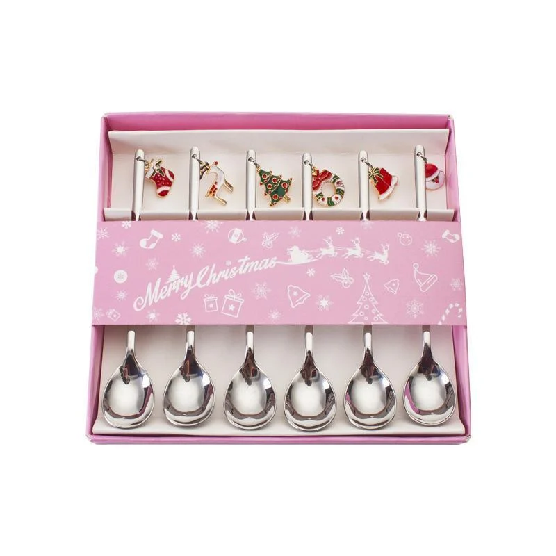Christmas Decorations for Home - Christmas Metal Spoon Gift Set -  - #tag1#
