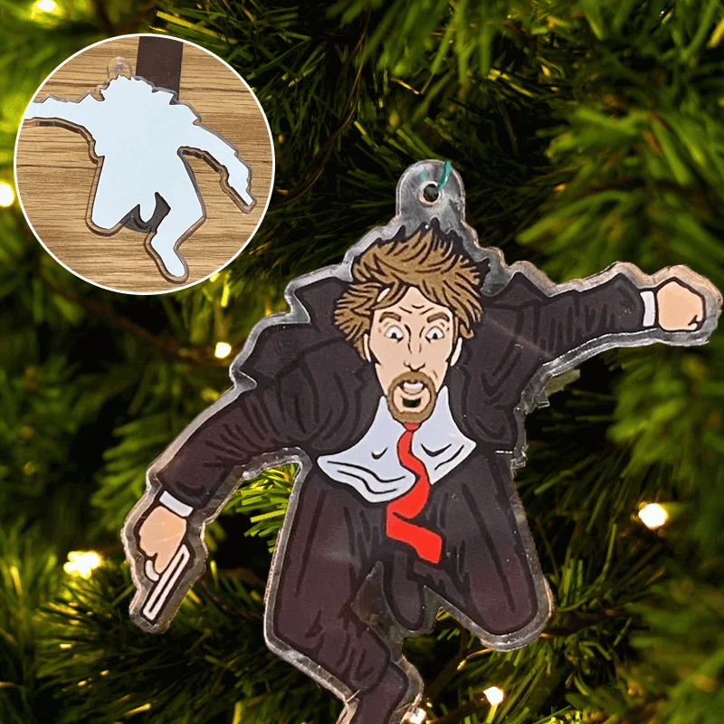 Christmas Die Hard Advent Calendar - Hans Gruber Falling off off Nakatomi Plaza -  - #tag1#