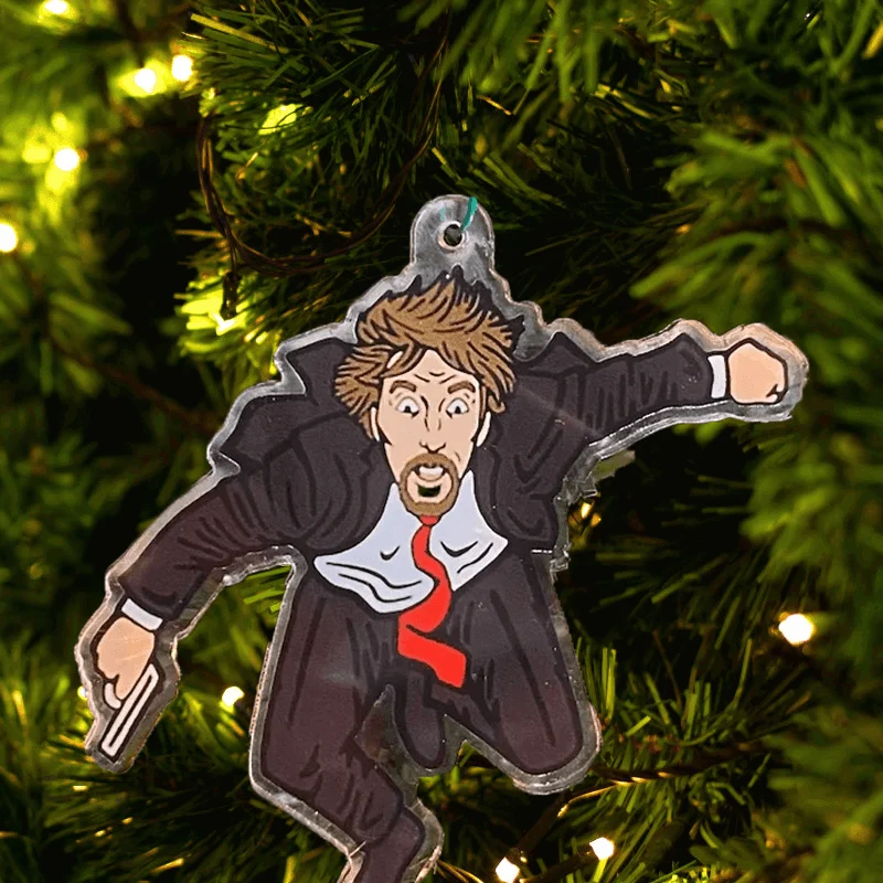 Christmas Die Hard Advent Calendar - Hans Gruber Falling off off Nakatomi Plaza -  - #tag1#