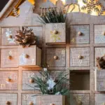 Christmas Drawer Advent Calendar Gift House tag1