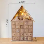 Christmas Drawer Advent Calendar Gift House tag1