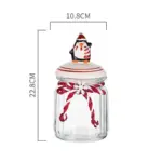 Christmas Glass Candy Jars with Lids