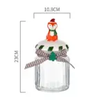 Christmas Glass Candy Jars with Lids