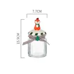 Christmas Glass Candy Jars with Lids
