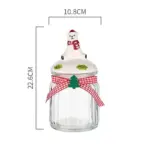 Christmas Glass Candy Jars with Lids