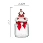 Christmas Glass Candy Jars with Lids