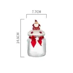 Christmas Glass Candy Jars with Lids