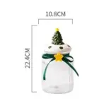 Christmas Glass Candy Jars with Lids