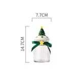 Christmas Glass Candy Jars with Lids
