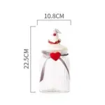 Christmas Glass Candy Jars with Lids