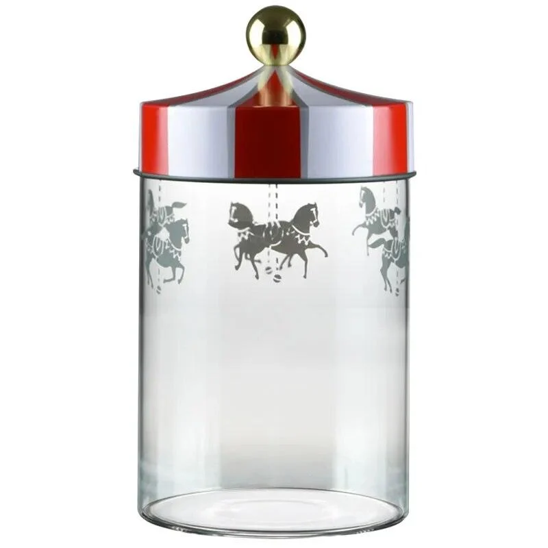 Christmas Glass Storage Jars with Airtight Lids -