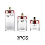 Christmas Glass Storage Jars with Airtight Lids