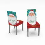 Christmas Tablecloth Chair Cover Decoration tag1