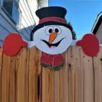 Christmas Themed Fence Decoration tag1
