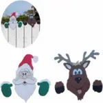 Christmas Themed Fence Decoration tag1