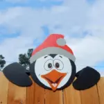 Christmas Themed Fence Decoration tag1