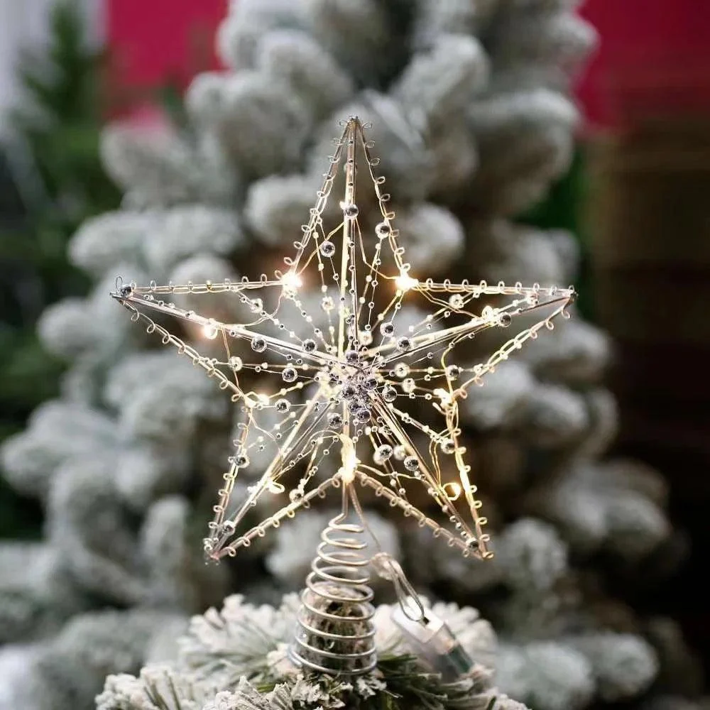 Christmas Tree Topper LED Star Tree Topper Battery Operated -  - #tag1#