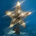 Christmas Tree Topper LED Star Tree Topper Battery Operated tag1