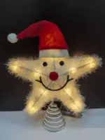 Christmas Tree Topper LED Star Tree Topper Battery Operated tag1