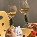 Christmas Tree Wine Goblet tag1