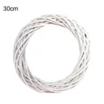 Christmas Vine Wreath Wicker Rattan Crafts Flower Arrangement Garland tag1