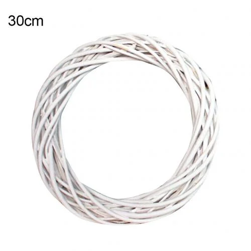 Christmas Vine Wreath Wicker Rattan Crafts Flower Arrangement Garland -  - #tag1#