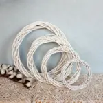 Christmas Vine Wreath Wicker Rattan Crafts Flower Arrangement Garland tag1