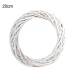 Christmas Vine Wreath Wicker Rattan Crafts Flower Arrangement Garland tag1