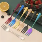 ChromaForks 4 6 piece dessert fork sets salad forks stainless steel forks tag1