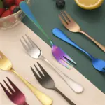ChromaForks 4 6 piece dessert fork sets salad forks stainless steel forks tag1