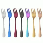 ChromaForks 4 6 piece dessert fork sets salad forks stainless steel forks tag1