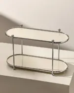 Chrome Beige Organizer Shelf