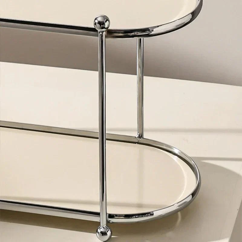 Chrome Beige Organizer Shelf -