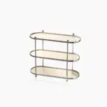 Chrome Beige Organizer Shelf