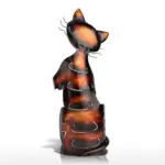 Chrome Cat Wine Holder tag1