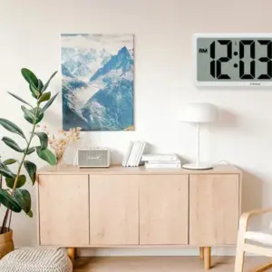ChronoGlow - Stylish white wall clock with accurate time display -  - #tag1#