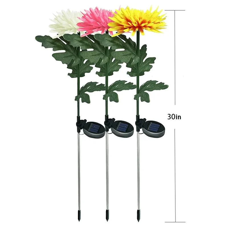 Chrysanthemum garden pole LED lighting on solar energy -  - #tag1#
