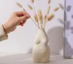 Chubby Ceramic Nude Body Vase For Flowers