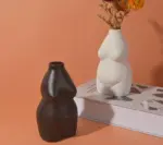 Chubby Ceramic Nude Body Vase For Flowers
