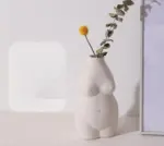 Chubby Ceramic Nude Body Vase For Flowers