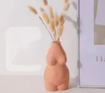 Chubby Ceramic Nude Body Vase For Flowers