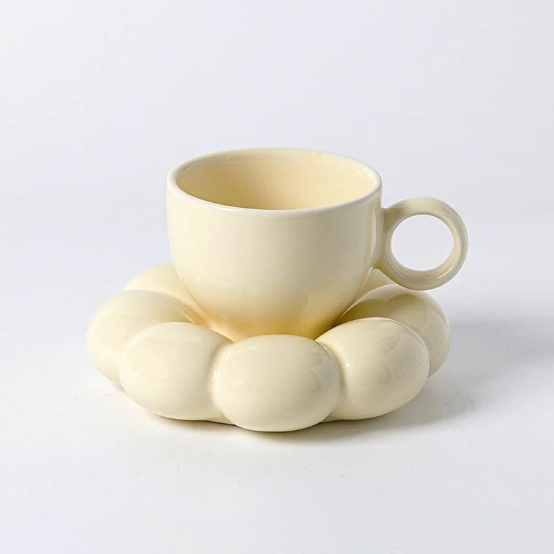 Chubby Floral Cup And Saucer Set -  - #tag1#